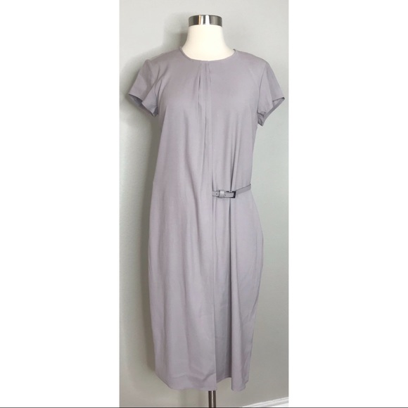 Universal Standard Women’s Vesper Workwear Dress in Ash Light Gray - Picture 11 of 12